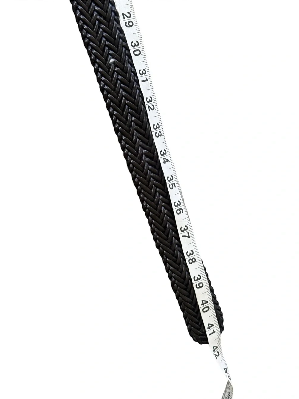 Tony Lama  Braided Silver Buckle Vintage Western style Belt 32